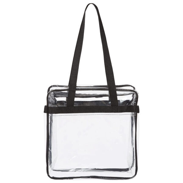 Clear Tote with Zippered Top Thumbnail