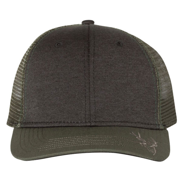 Structured Mid Profile Heather Trucker Hat Thumbnail