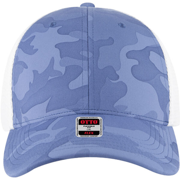 OTTO CAP® OTTO FLEX® Fitted 6 Panel Low Profile Mesh Back Trucker Hat Thumbnail