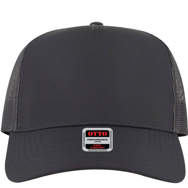 OTTO CAP® 5 Panel Mid Profile Mesh Back Trucker Hat Thumbnail