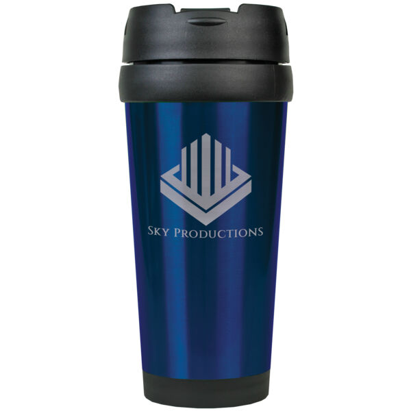 16 oz. Laserable Insulated Stainless Steel Travel Mug without Handle Thumbnail