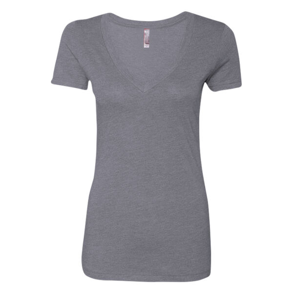 Women’s Triblend Short Sleeve Deep V Thumbnail