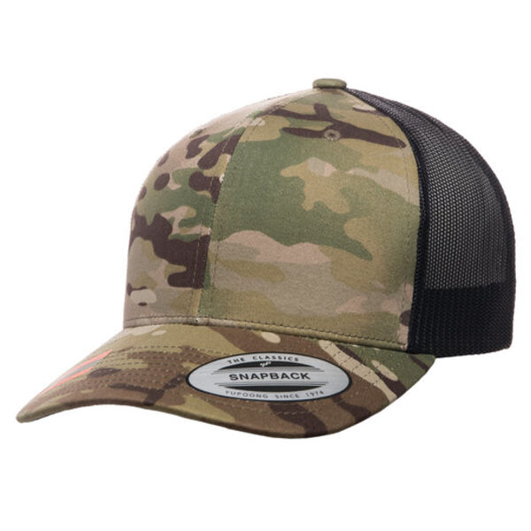 YP Classics® Retro Trucker Multicam® Snapback Thumbnail