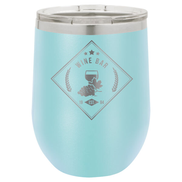 Polar Camel 12 oz. Vacuum Insulated Stemless Wine Tumbler w/Lid Thumbnail
